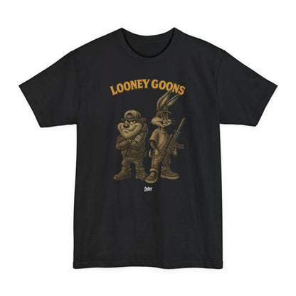 Looney Goons Graphic Tactical T-Shirt – Retro Dark Humor Tall Tee - Savage Operators Tactical Tee | T-Shirt | Savage Operators Clothing | Patriotic Apparel | Military Humor | High Quality Black