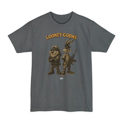 Looney Goons Graphic Tactical T-Shirt – Retro Dark Humor Tall Tee - Savage Operators Tactical Tee | T-Shirt | Savage Operators Clothing | Patriotic Apparel | Military Humor | High Quality Navy