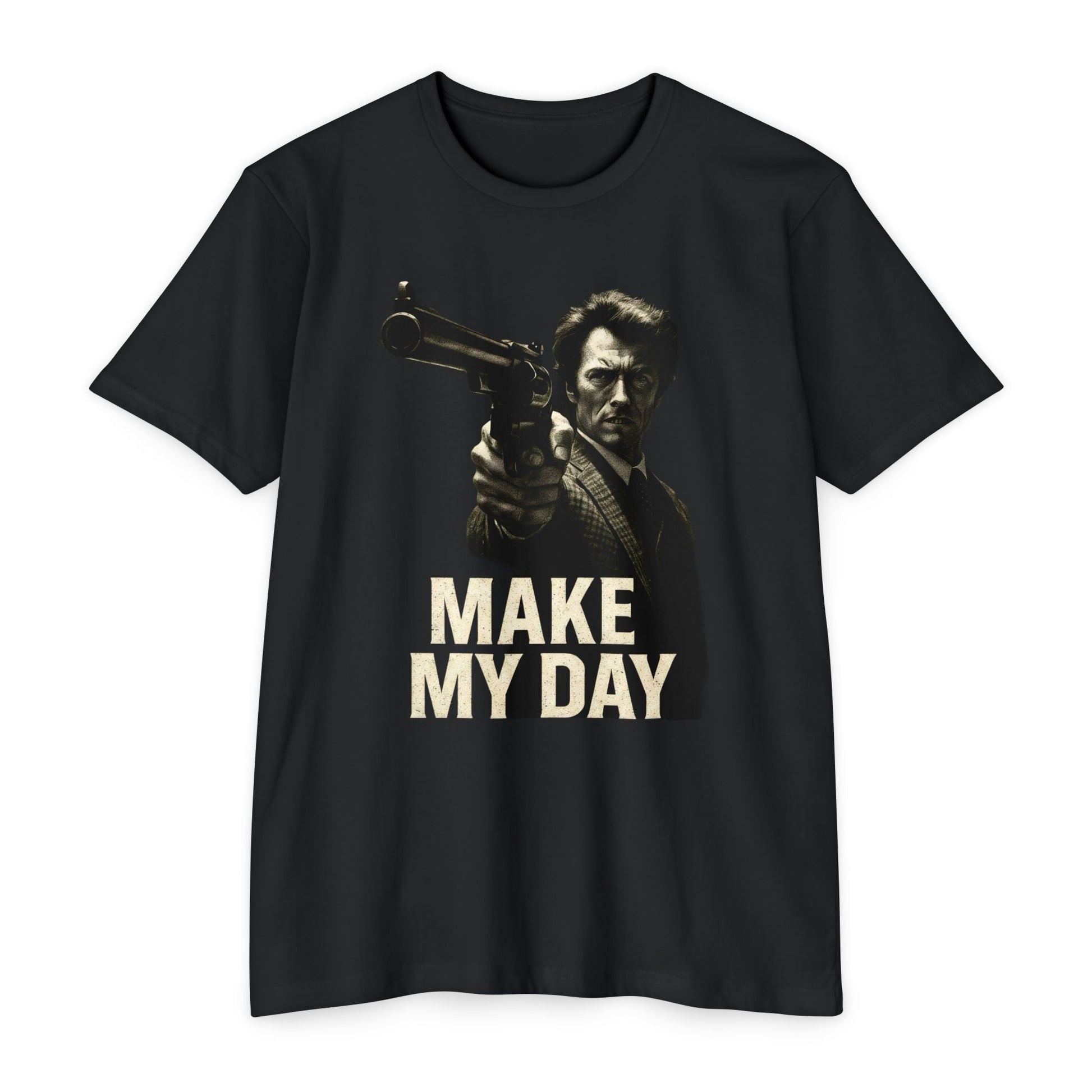 Make My Day Graphic T-Shirt FRONT PRINT - Savage Operators Tactical Tee | T-Shirt | Savage Operators Clothing | Patriotic Apparel | Military Humor | High Quality CVC Black