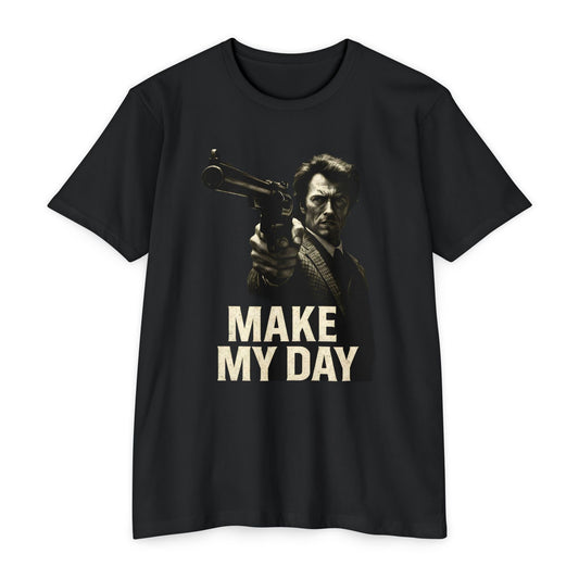Make My Day Graphic T-Shirt FRONT PRINT - Savage Operators Tactical Tee | T-Shirt | Savage Operators Clothing | Patriotic Apparel | Military Humor | High Quality CVC Black