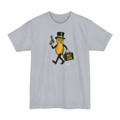 Nut Case Peanut Character T‑Shirt — Funny Vintage Peanut with Briefcase & Top Hat XLT - Savage Operators Tactical Tee | T-Shirt | Savage Operators Clothing | Patriotic Apparel | Military Humor | High Quality Light Steel