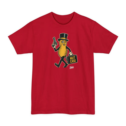 Nut Case Peanut Character T‑Shirt — Funny Vintage Peanut with Briefcase & Top Hat XLT - Savage Operators Tactical Tee | T-Shirt | Savage Operators Clothing | Patriotic Apparel | Military Humor | High Quality Deep Red