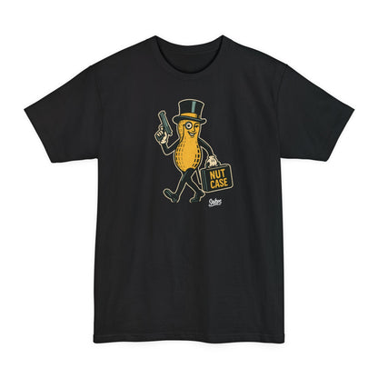 Nut Case Peanut Character T‑Shirt — Funny Vintage Peanut with Briefcase & Top Hat XLT - Savage Operators Tactical Tee | T-Shirt | Savage Operators Clothing | Patriotic Apparel | Military Humor | High Quality Black