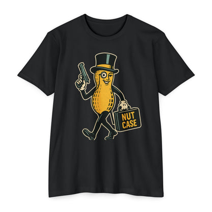 Nutcase Tactical Peanut T-Shirt – Funny SMG Parody Graphic Tee - Savage Operators Tactical Tee | T-Shirt | Savage Operators Clothing | Patriotic Apparel | Military Humor | High Quality CVC Black