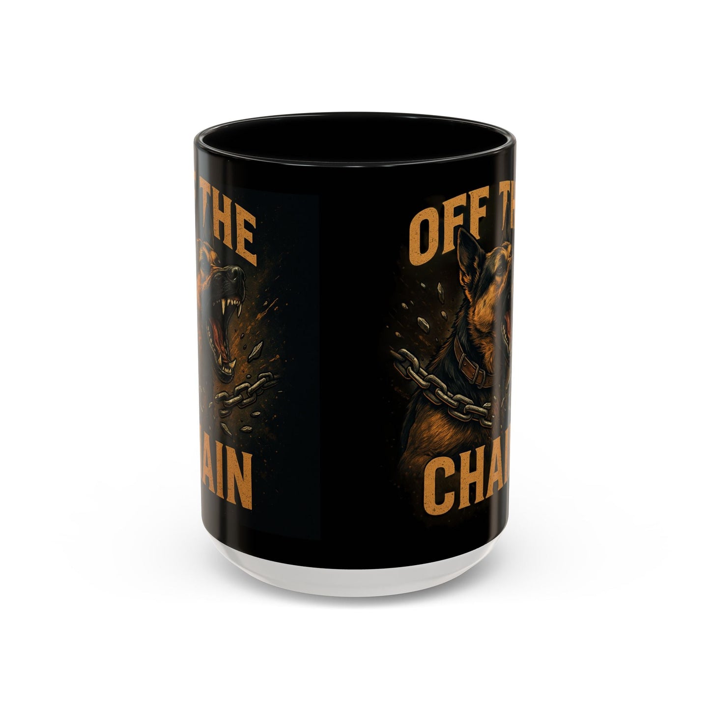 Off The Chain k9 Dog Coffee Mug — 16oz Accent Mug for Dog Lovers - Savage Operators Tactical Tee | Mug | Savage Operators Clothing | Patriotic Apparel | Military Humor | High Quality 15oz