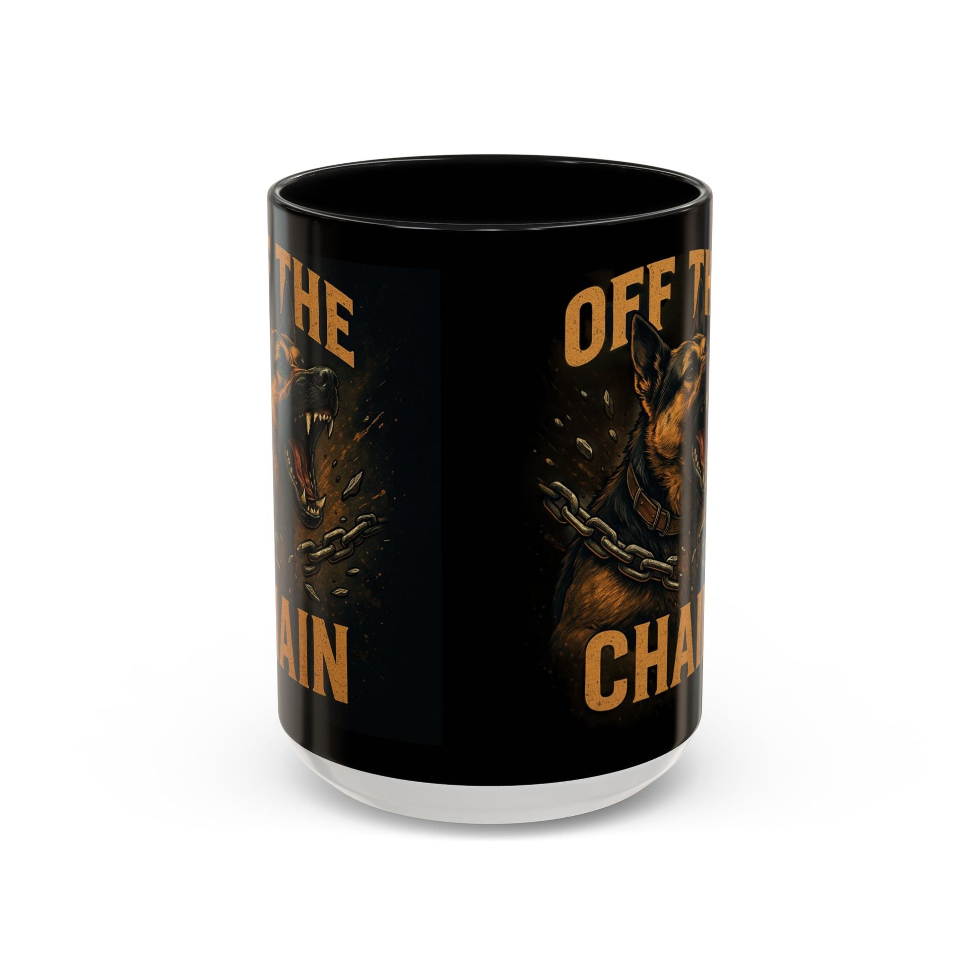 Off The Chain k9 Dog Coffee Mug — 16oz Accent Mug for Dog Lovers - Savage Operators Tactical Tee | Mug | Savage Operators Clothing | Patriotic Apparel | Military Humor | High Quality 15oz
