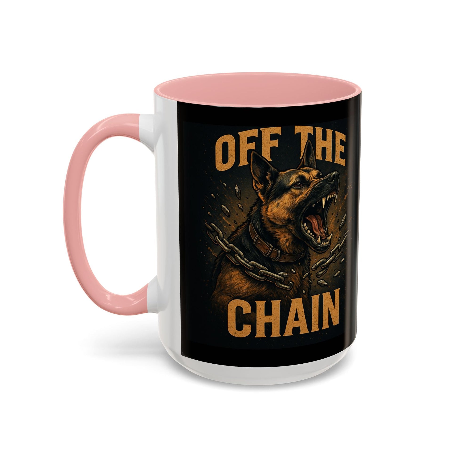 Off The Chain k9 Dog Coffee Mug — 16oz Accent Mug for Dog Lovers - Savage Operators Tactical Tee | Mug | Savage Operators Clothing | Patriotic Apparel | Military Humor | High Quality 15oz
