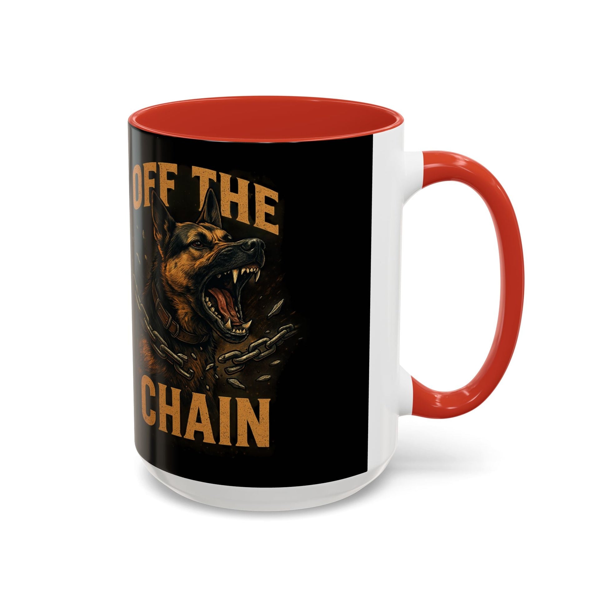 Off The Chain k9 Dog Coffee Mug — 16oz Accent Mug for Dog Lovers - Savage Operators Tactical Tee | Mug | Savage Operators Clothing | Patriotic Apparel | Military Humor | High Quality 15oz