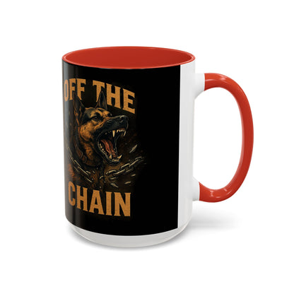 Off The Chain k9 Dog Coffee Mug — 16oz Accent Mug for Dog Lovers - Savage Operators Tactical Tee | Mug | Savage Operators Clothing | Patriotic Apparel | Military Humor | High Quality 15oz
