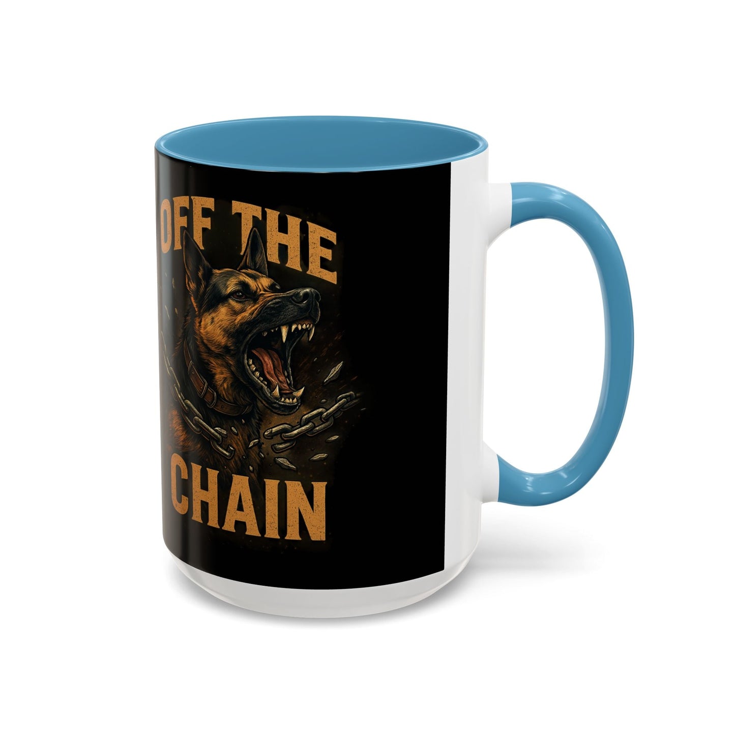 Off The Chain k9 Dog Coffee Mug — 16oz Accent Mug for Dog Lovers - Savage Operators Tactical Tee | Mug | Savage Operators Clothing | Patriotic Apparel | Military Humor | High Quality 15oz