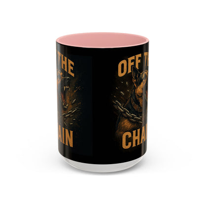 Off The Chain k9 Dog Coffee Mug — 16oz Accent Mug for Dog Lovers - Savage Operators Tactical Tee | Mug | Savage Operators Clothing | Patriotic Apparel | Military Humor | High Quality 15oz