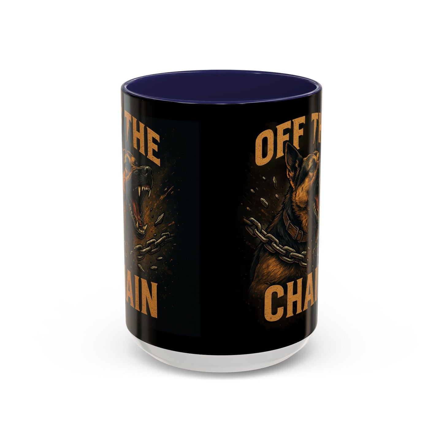 Off The Chain k9 Dog Coffee Mug — 16oz Accent Mug for Dog Lovers - Savage Operators Tactical Tee | Mug | Savage Operators Clothing | Patriotic Apparel | Military Humor | High Quality 15oz