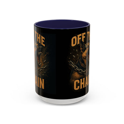 Off The Chain k9 Dog Coffee Mug — 16oz Accent Mug for Dog Lovers - Savage Operators Tactical Tee | Mug | Savage Operators Clothing | Patriotic Apparel | Military Humor | High Quality 15oz