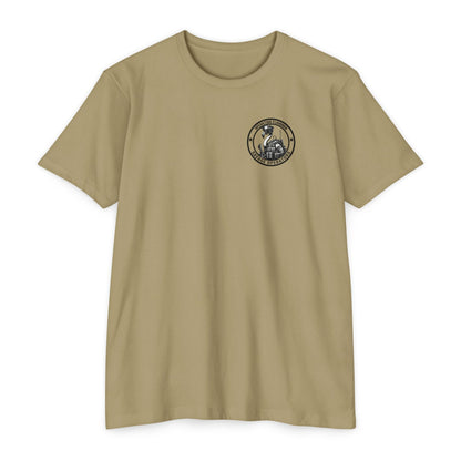 Operation Flamingo 'Savage Operators' Graphic T-Shirt Back Print - Savage Operators Tactical Tee | T-Shirt | Savage Operators Clothing | Patriotic Apparel | Military Humor | High Quality Dark Heather Grey