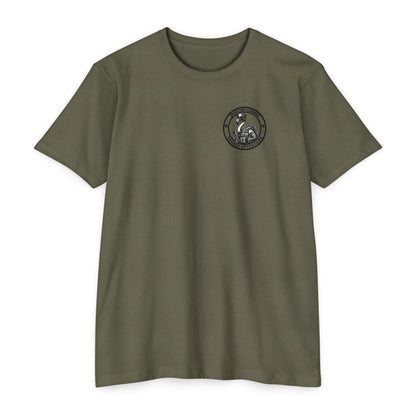 Operation Flamingo 'Savage Operators' Graphic T-Shirt Back Print - Savage Operators Tactical Tee | T-Shirt | Savage Operators Clothing | Patriotic Apparel | Military Humor | High Quality Dark Heather Grey
