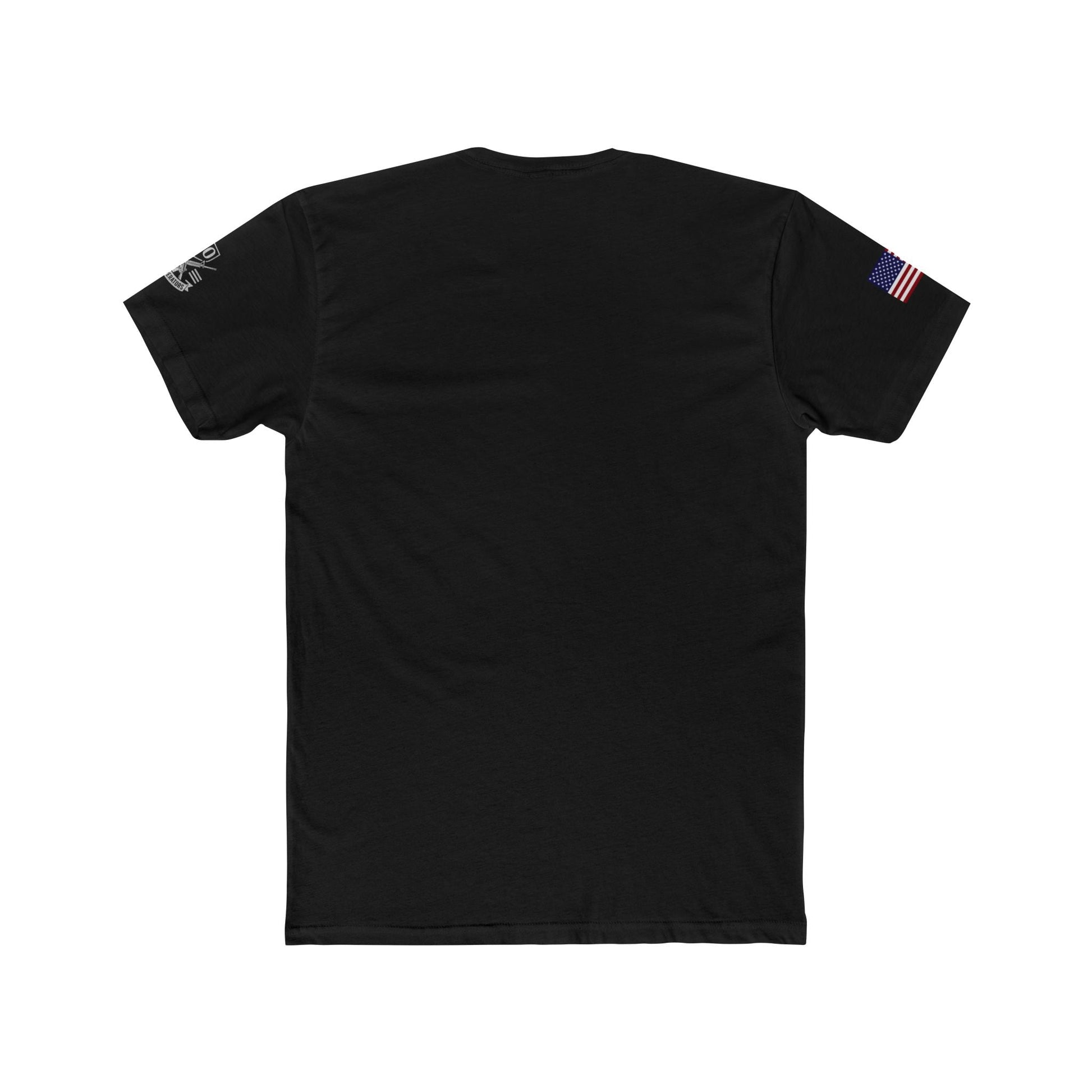 Premium Basic Tee's with COLOR FLAG - Savage Operators Tactical Tee | T-Shirt | Savage Operators Clothing | Patriotic Apparel | Military Humor | High Quality Solid Black