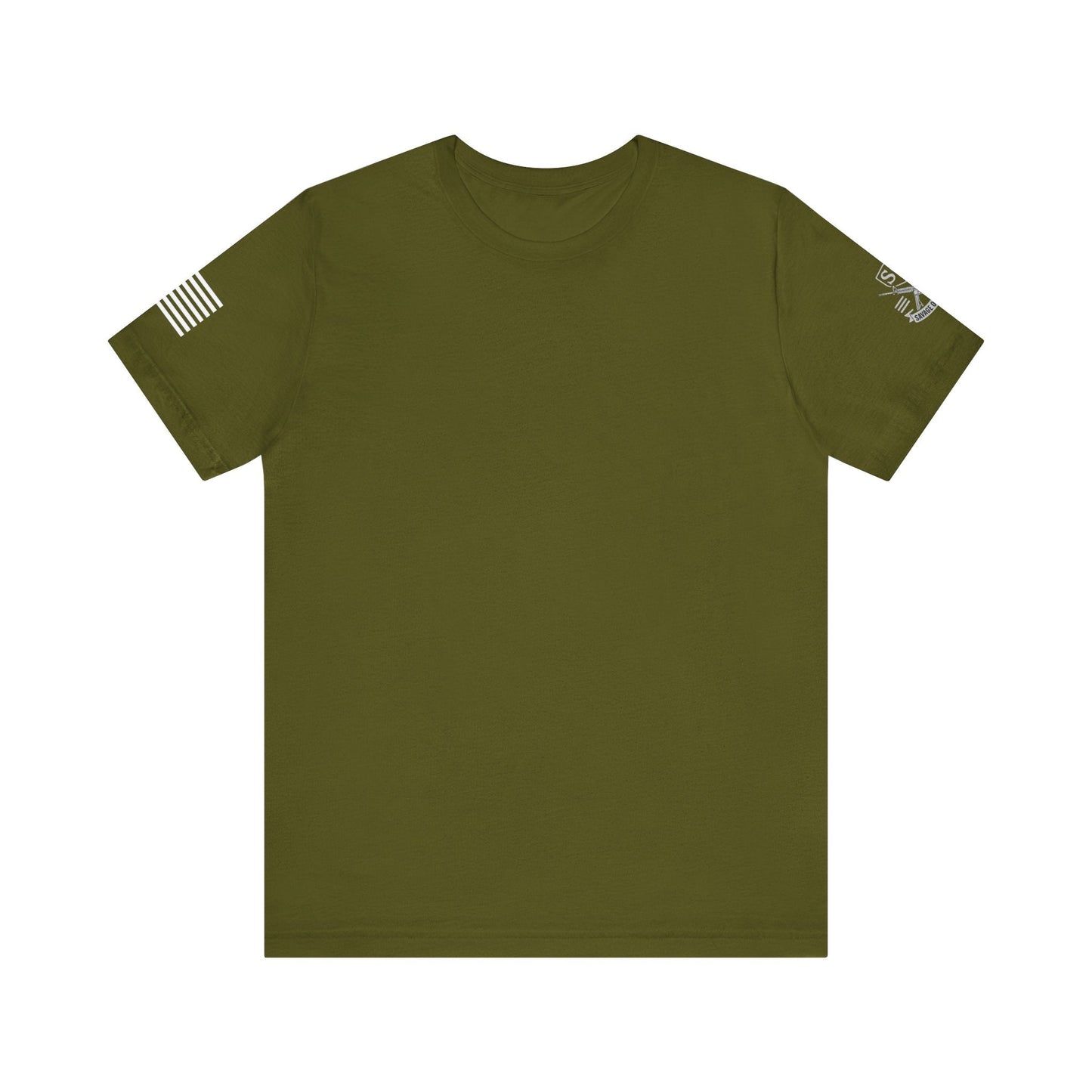 Premium Basic Tee's with WHITE FLAG (multiple color choices) - Savage Operators Tactical Tee | T-Shirt | Savage Operators Clothing | Patriotic Apparel | Military Humor | High Quality Olive