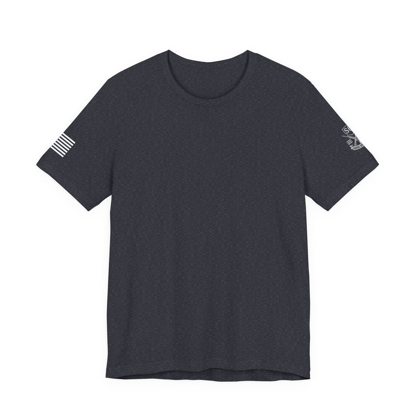 Premium Basic Tee's with WHITE FLAG (multiple color choices) - Savage Operators Tactical Tee | T-Shirt | Savage Operators Clothing | Patriotic Apparel | Military Humor | High Quality Navy