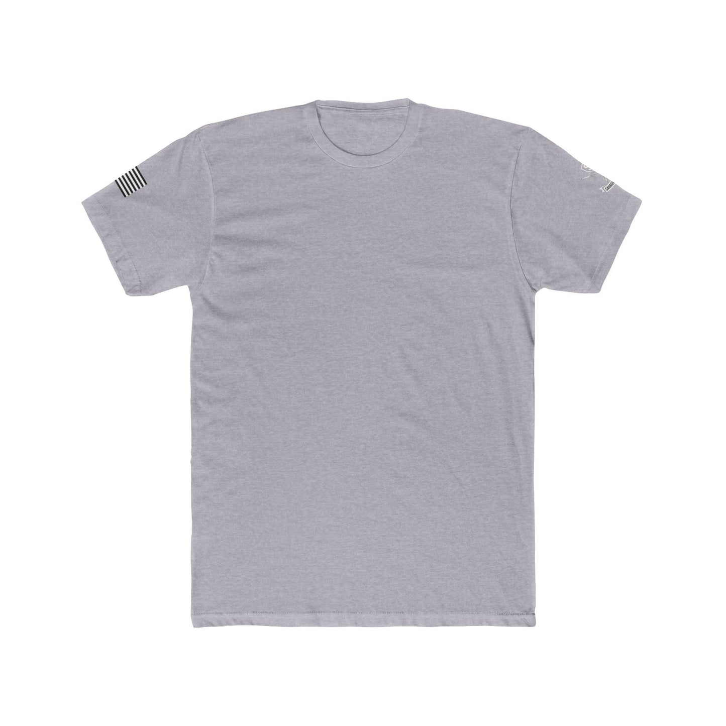 Premium Basic Tee's with WHITE FLAG - Savage Operators Tactical Tee | T-Shirt | Savage Operators Clothing | Patriotic Apparel | Military Humor | High Quality Heather Grey