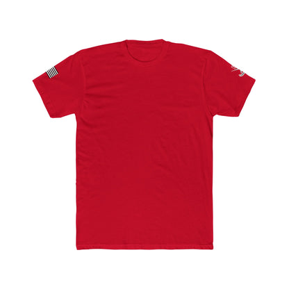 Premium Basic Tee's with WHITE FLAG - Savage Operators Tactical Tee | T-Shirt | Savage Operators Clothing | Patriotic Apparel | Military Humor | High Quality Solid Red