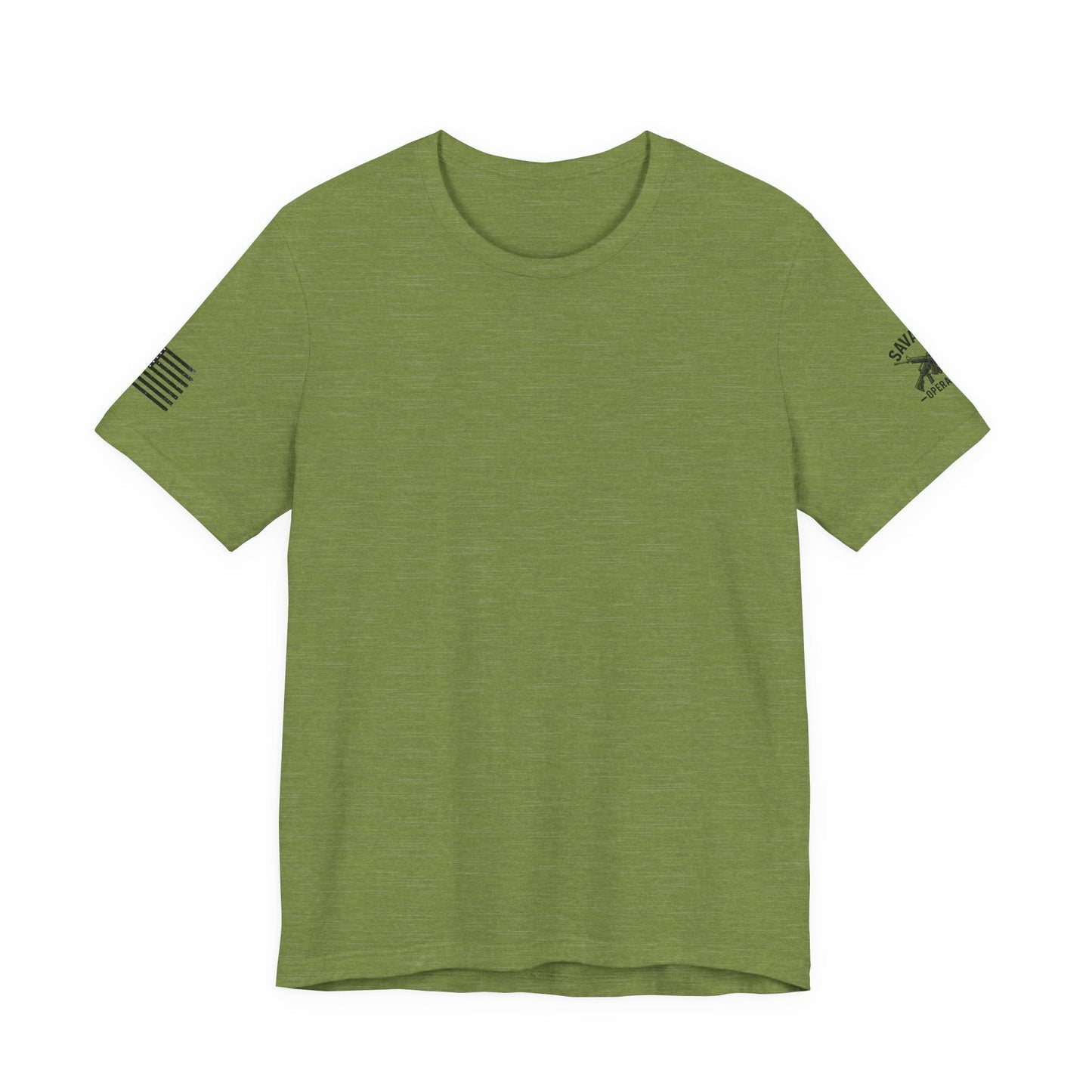 Savage Dept. Pin - Up Tee – Tactical Bikini Girl Shirt for Gun Guys, Patriots, and Alpha Rebels with Attitude - Savage Operators Tactical Tee | T-Shirt | Savage Operators Clothing | Patriotic Apparel | Military Humor | High Quality Military Green