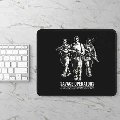 Savage Operators: Accounting Department Tactical Gaming Desk Mat — Gaming Mouse Pad - Savage Operators Tactical Tee | Home Decor | Savage Operators Clothing | Patriotic Apparel | Military Humor | High Quality Rectangle