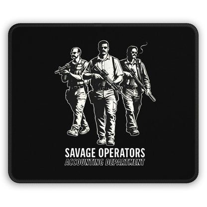 Savage Operators: Accounting Department Tactical Gaming Desk Mat — Gaming Mouse Pad - Savage Operators Tactical Tee | Home Decor | Savage Operators Clothing | Patriotic Apparel | Military Humor | High Quality Rectangle