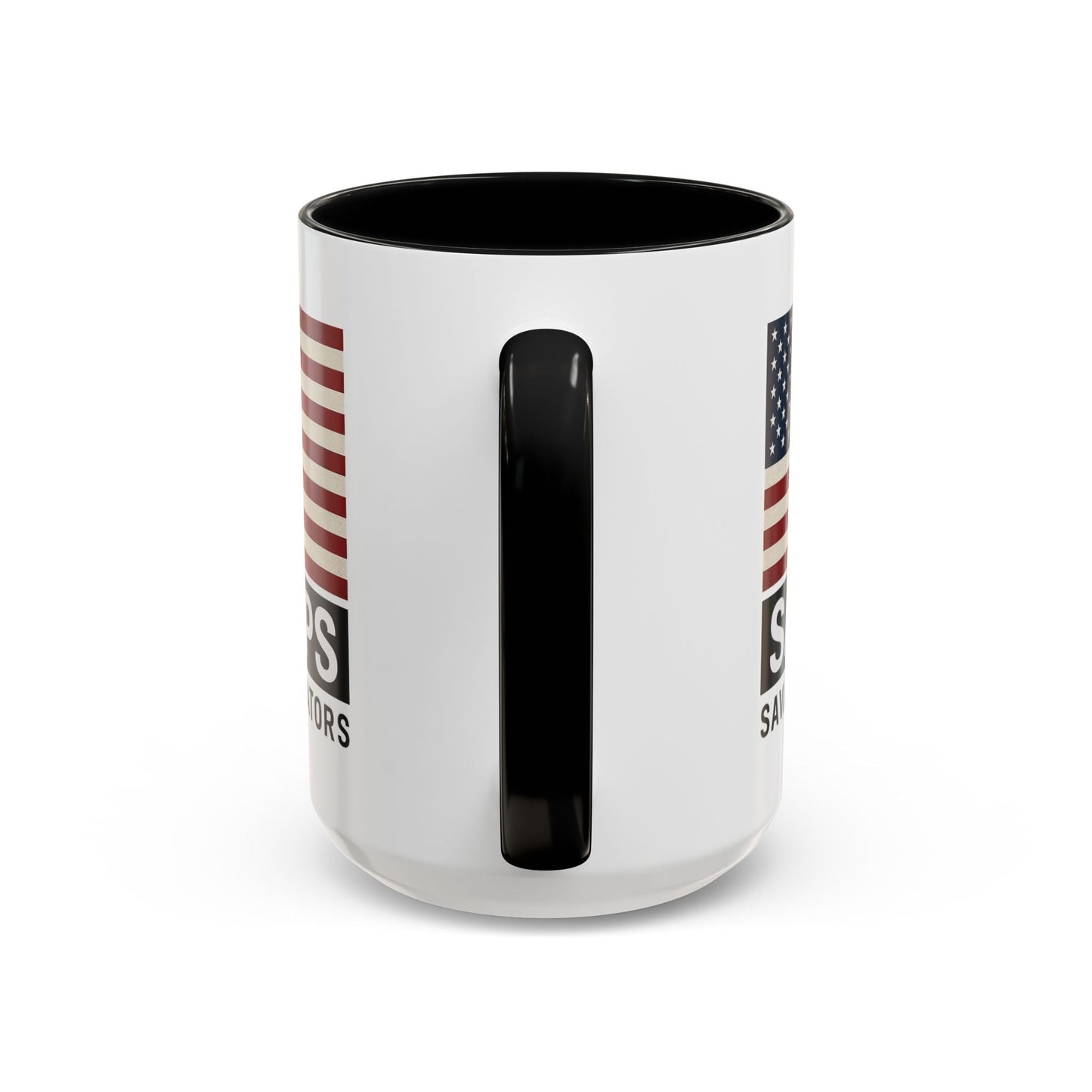 Savage Operators Coffee Mug — American Flag Accent 16oz - Savage Operators Tactical Tee | Mug | Savage Operators Clothing | Patriotic Apparel | Military Humor | High Quality 15oz