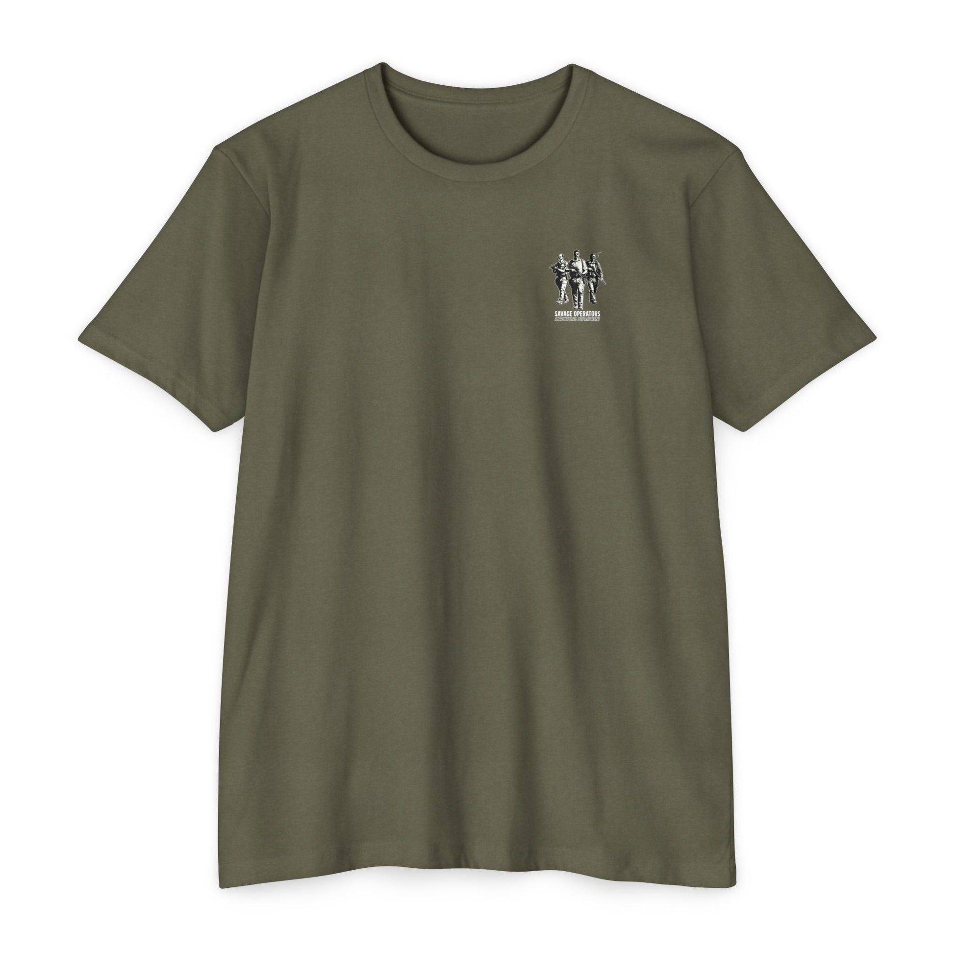 Savage Operators - Delta Accounting Department Tactical Operator Tee - Savage Operators Tactical Tee | T-Shirt | Savage Operators Clothing | Patriotic Apparel | Military Humor | High Quality Heather Maroon