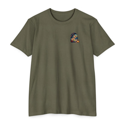 Savage Operators Rocket Girl Back Print Shirt – Vintage Space Pin - Up Tactical Tee - Savage Operators Tactical Tee | T-Shirt | Savage Operators Clothing | Patriotic Apparel | Military Humor | High Quality Heather Maroon