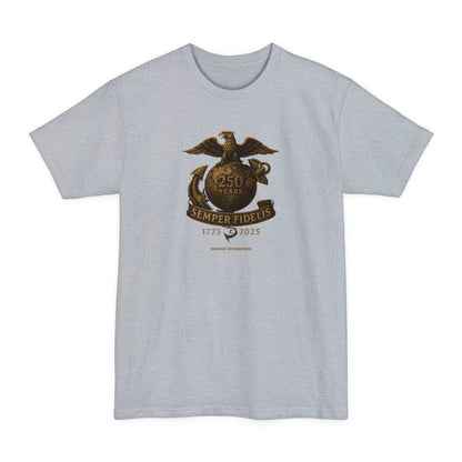 Savage Operators Semper Fidelis USMC 250 Years Tactical Tee – XLT Tall Fit Patriotic Military Shirt - Savage Operators Tactical Tee | T-Shirt | Savage Operators Clothing | Patriotic Apparel | Military Humor | High Quality Light Steel