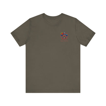 Savage Skull Trip – Trippy Neon Skull Shirt (LIMITED DROP) - BACK PRINT - Savage Operators Tactical Tee | T-Shirt | Savage Operators Clothing | Patriotic Apparel | Military Humor | High Quality Army