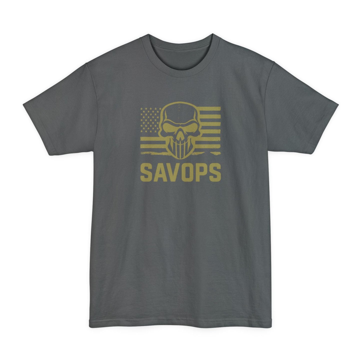 SAVOPS Tactical Skull Flag T-Shirt - XLT Big & Tall - Savage Operators Tactical Tee | T-Shirt | Savage Operators Clothing | Patriotic Apparel | Military Humor | High Quality Navy