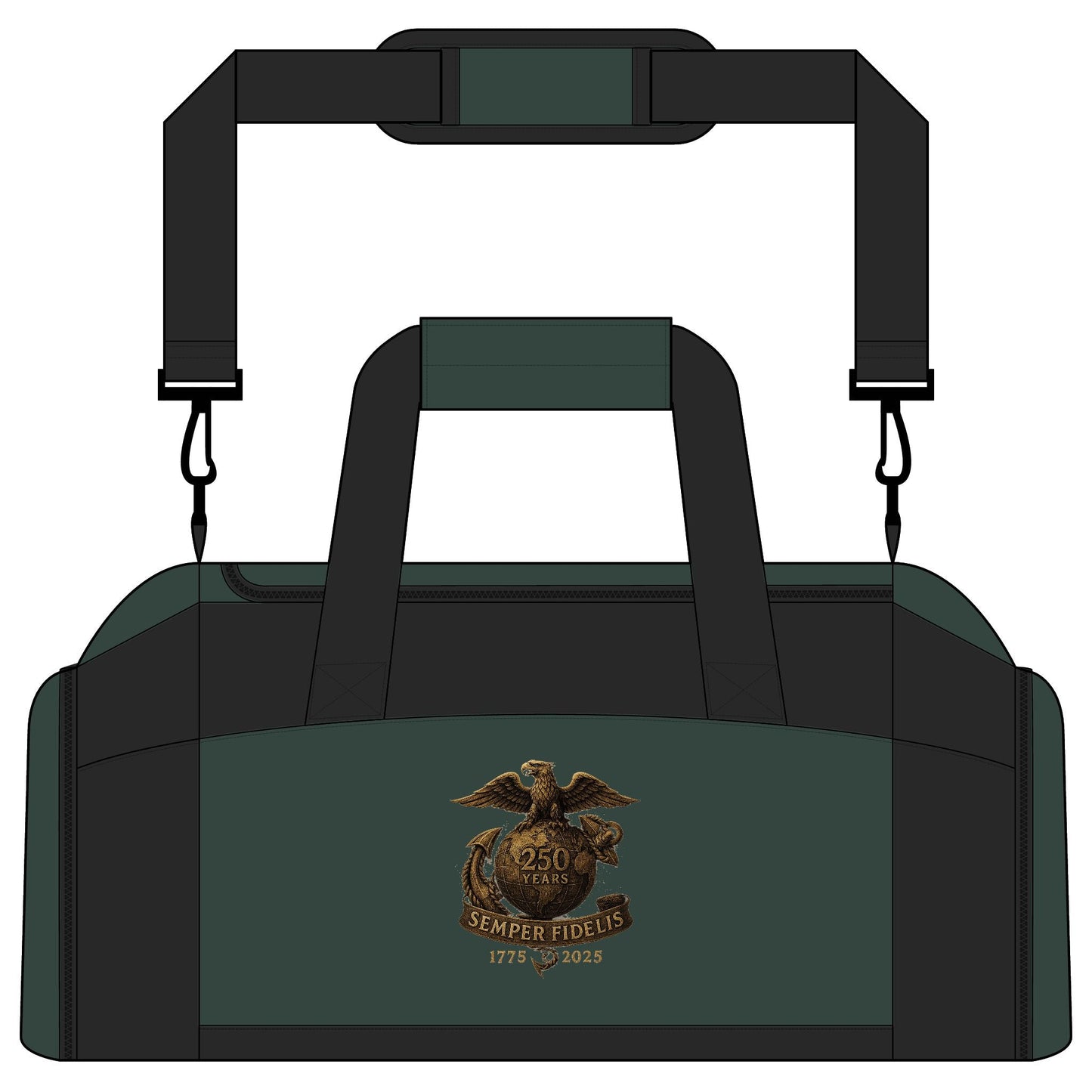 Semper Fidelis 250th USMC Anniversary Eagle Gym Bag — Military - Inspired Duffle - Savage Operators Tactical Tee | Bags | Savage Operators Clothing | Patriotic Apparel | Military Humor | High Quality Hunter