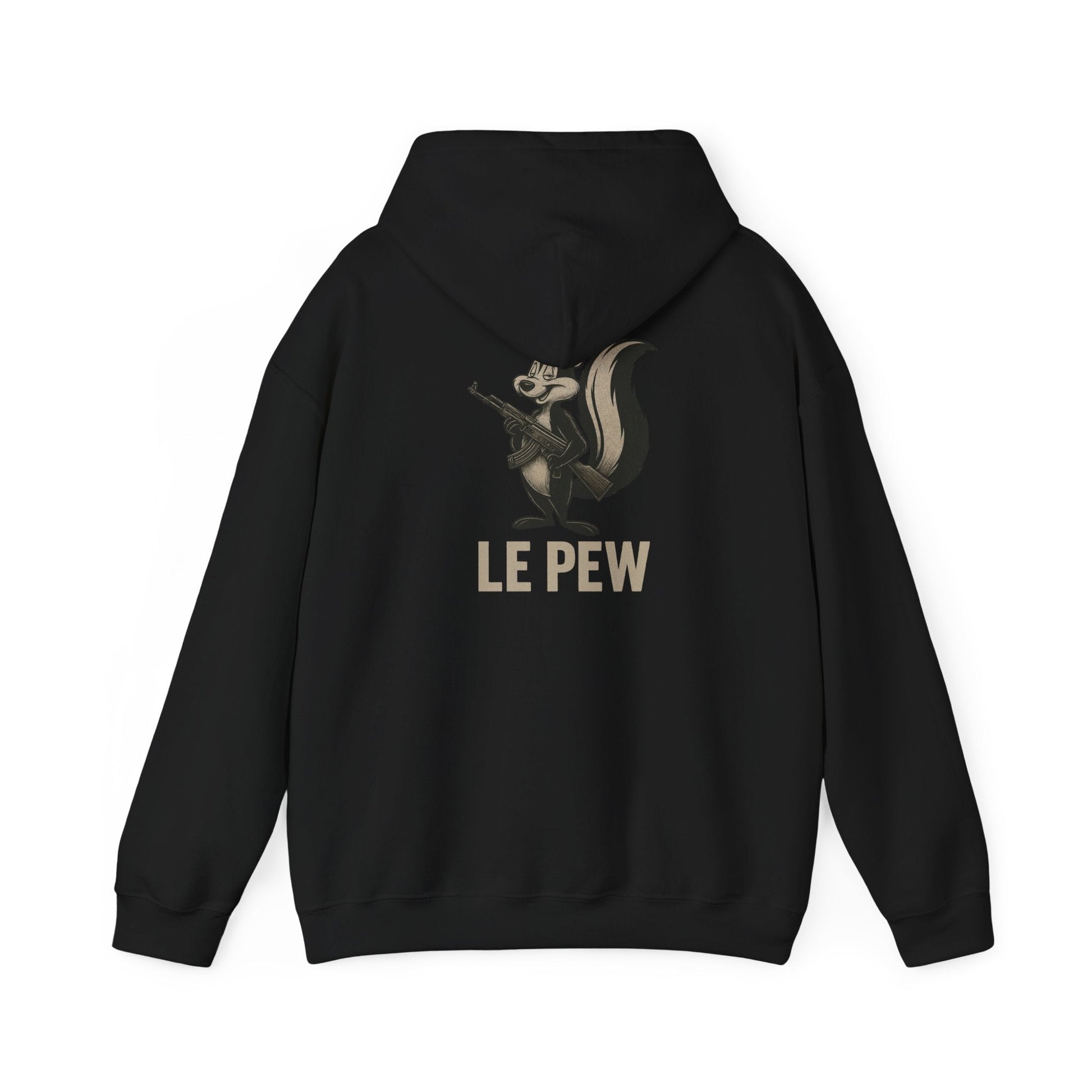 Skunk 'Le Pew' Graphic Hoodie — Funny Retro Animal Streetwear - Savage Operators Tactical Tee | Hoodie | Savage Operators Clothing | Patriotic Apparel | Military Humor | High Quality S