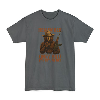 Smokey Bear - Only You Can Return Fire Tactical - Tall Tee - Savage Operators Tactical Tee | T-Shirt | Savage Operators Clothing | Patriotic Apparel | Military Humor | High Quality Navy