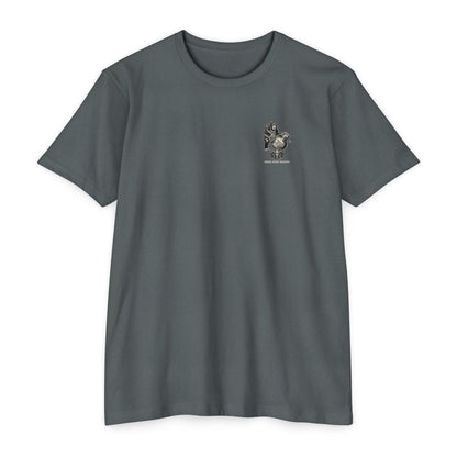 Tactical Ape Grenade Shirt – Savage Operators Back Print Graphic Tee - Savage Operators Tactical Tee | T-Shirt | Savage Operators Clothing | Patriotic Apparel | Military Humor | High Quality CVC Stone Gray
