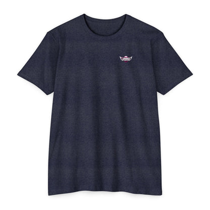 The Streets Made Me Hard - Bare that Dont Care Patriotic Tee Back Print - Savage Operators Tactical Tee | T-Shirt | Savage Operators Clothing | Patriotic Apparel | Military Humor | High Quality CVC Midnight Navy