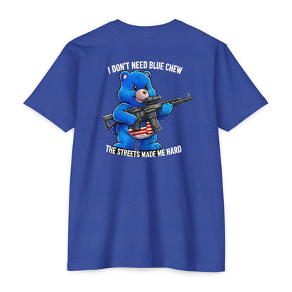 The Streets Made Me Hard - Bare that Dont Care Patriotic Tee Back Print - Savage Operators Tactical Tee | T-Shirt | Savage Operators Clothing | Patriotic Apparel | Military Humor | High Quality CVC Red