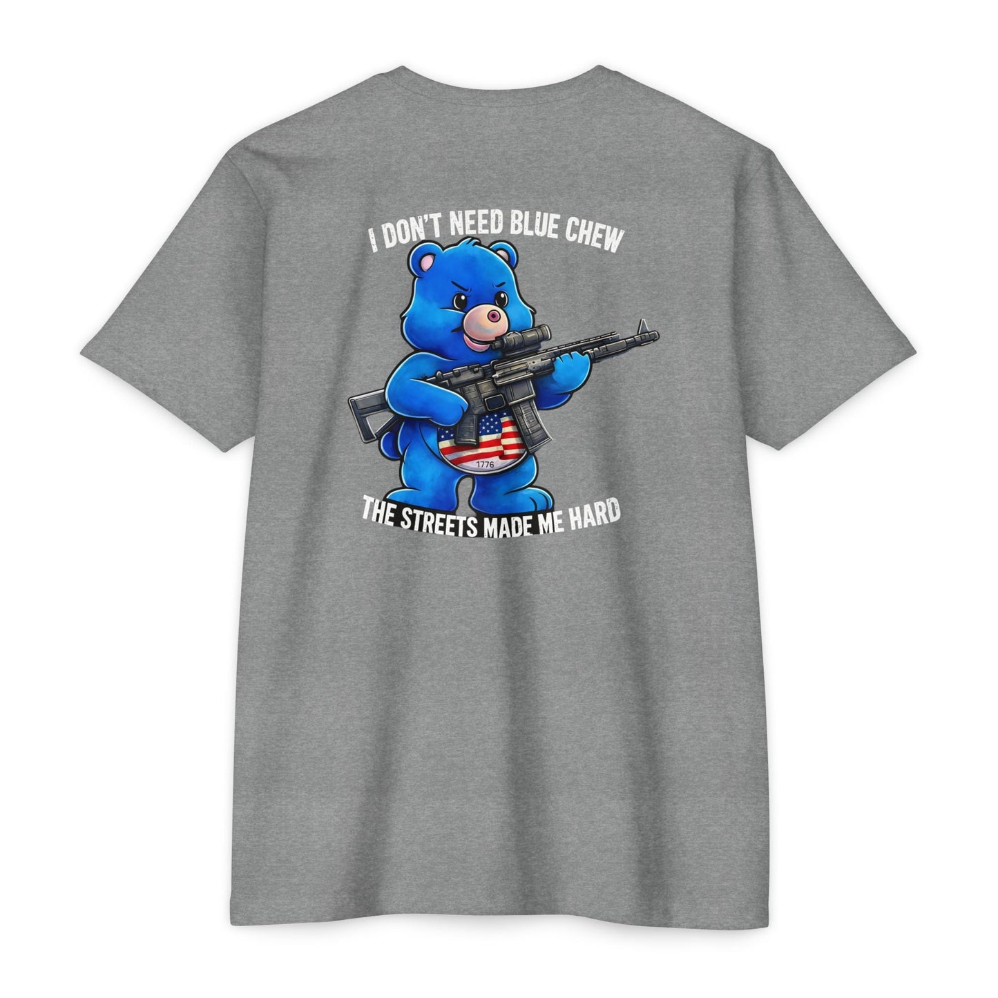 The Streets Made Me Hard - Bare that Dont Care Patriotic Tee Back Print - Savage Operators Tactical Tee | T-Shirt | Savage Operators Clothing | Patriotic Apparel | Military Humor | High Quality CVC Red