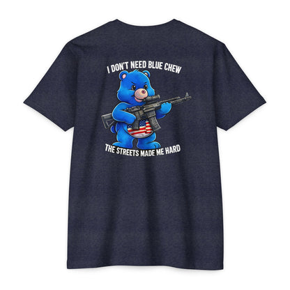 The Streets Made Me Hard - Bare that Dont Care Patriotic Tee Back Print - Savage Operators Tactical Tee | T-Shirt | Savage Operators Clothing | Patriotic Apparel | Military Humor | High Quality CVC Red