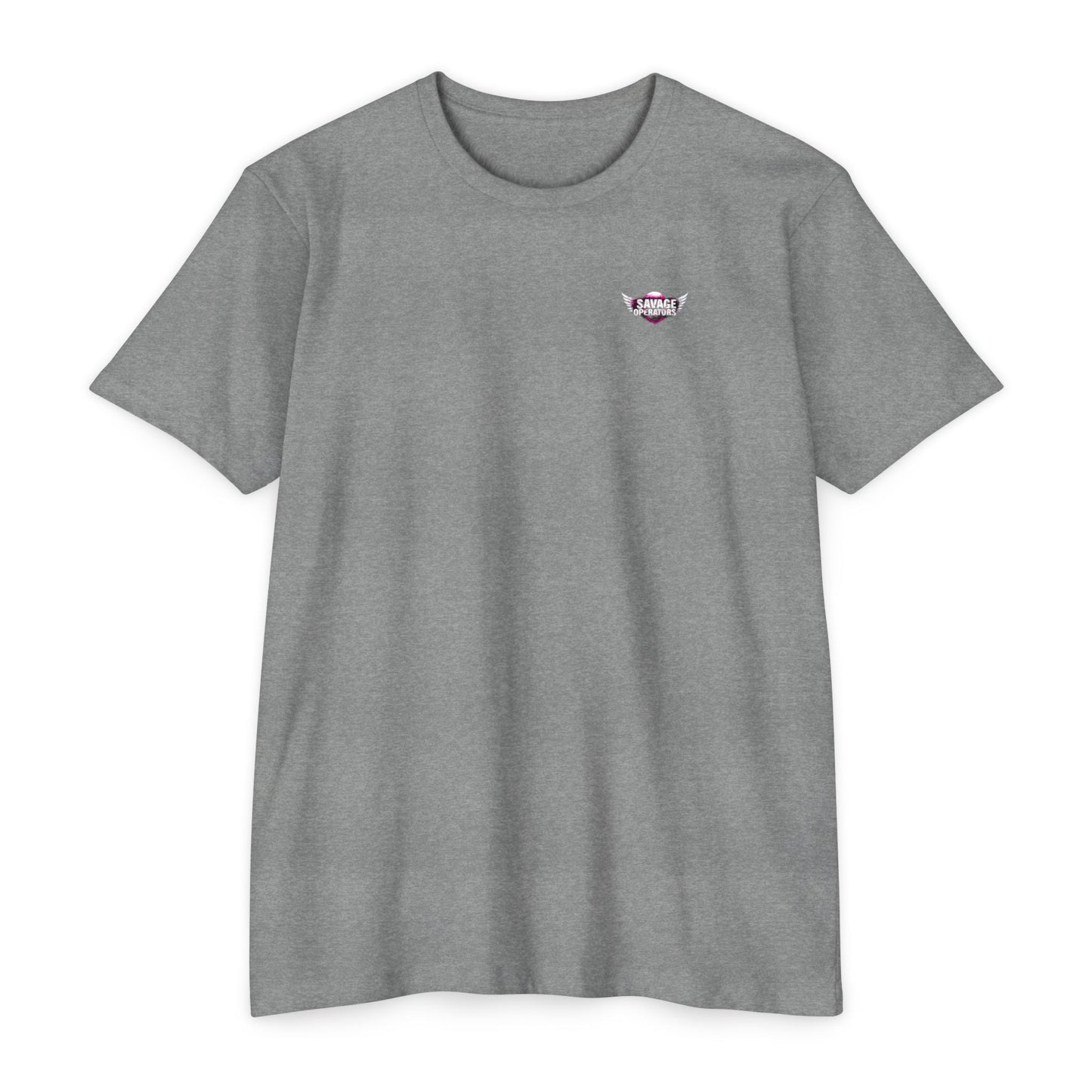 The Streets Made Me Hard - Bare that Dont Care Patriotic Tee Back Print - Savage Operators Tactical Tee | T-Shirt | Savage Operators Clothing | Patriotic Apparel | Military Humor | High Quality Dark Heather Grey