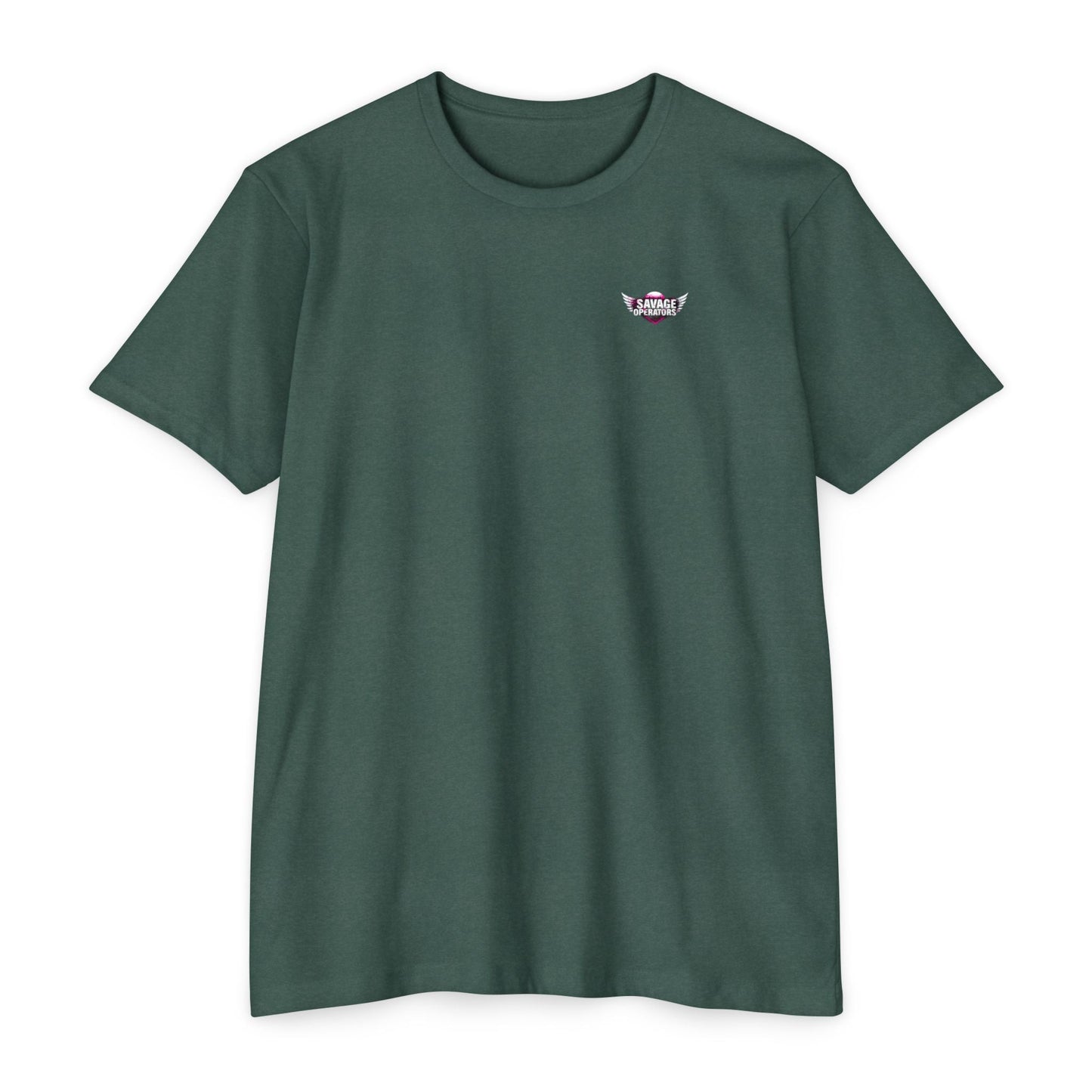 The Streets Made Me Hard - Bare that Dont Care Patriotic Tee Back Print - Savage Operators Tactical Tee | T-Shirt | Savage Operators Clothing | Patriotic Apparel | Military Humor | High Quality Heather Forest Green