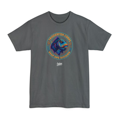 Trigger Fish Deep Ops Tactical Shirt – Savage Operators Funny Tactical Tee (XLT Tall Fit) - Savage Operators Tactical Tee | T-Shirt | Savage Operators Clothing | Patriotic Apparel | Military Humor | High Quality Navy