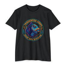 Triggerfish Corps Tactical Fish Shirt - Deep Ops Division Funny Tee - FRONT PRINT