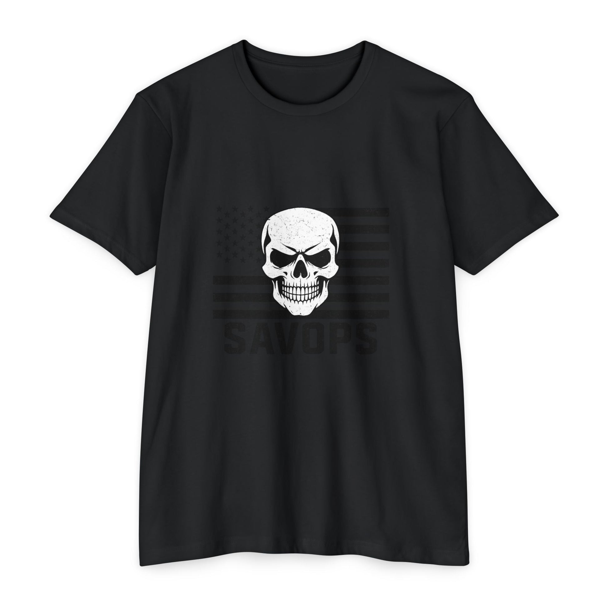 Unisex CVC Jersey T-shirt - Savage Operators Tactical Tee | T-Shirt | Savage Operators Clothing | Patriotic Apparel | Military Humor | High Quality CVC Black